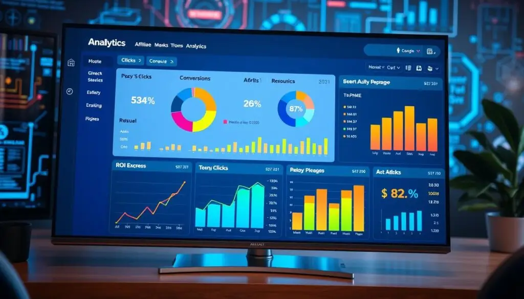 Affiliate tracking metrics dashboard