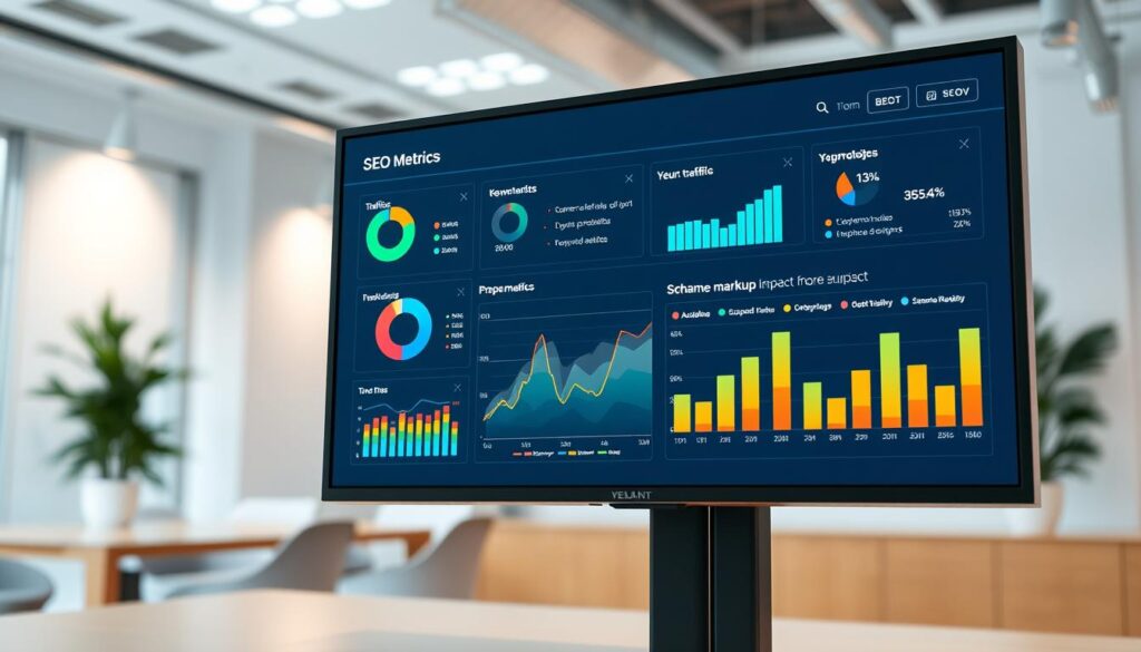 SEO metrics dashboard