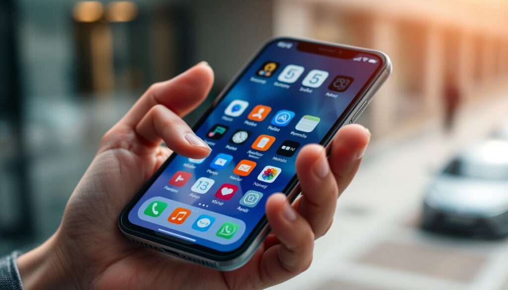 Touch screen navigation on mobile devices