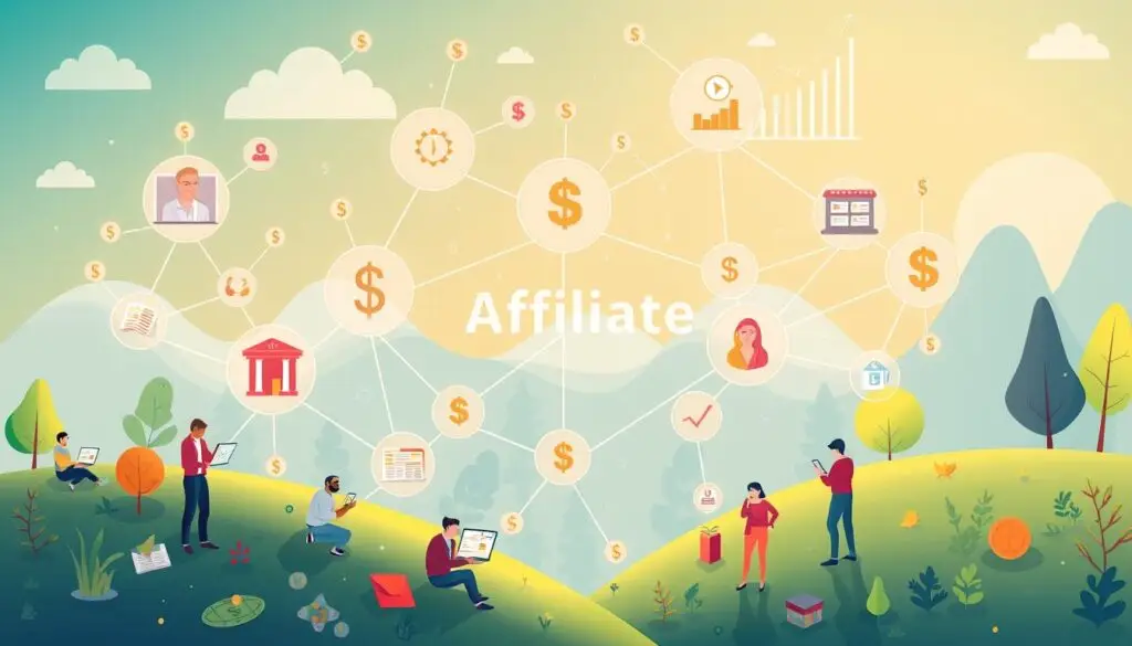 affiliate marketing concept