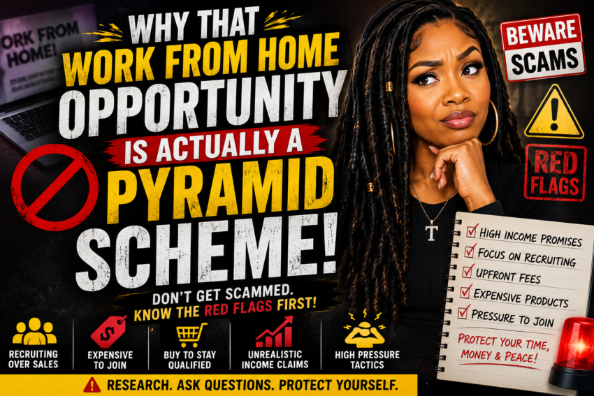 Why That Work From Home Opportunity is Actually A Pyramid Scheme