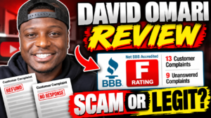 David Omari Review: BBB Complaints, YouTube Income Claims & Red Flags