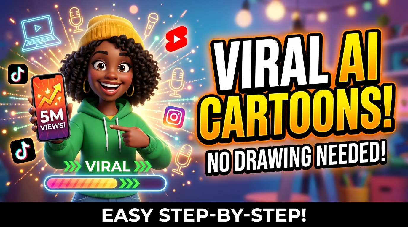 How People Are Getting Millions of Views With 3D AI Cartoons (No Drawing Needed!)